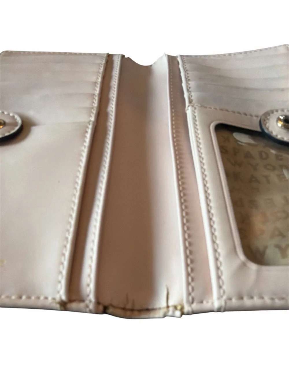 kate spade Pale Pink Bow Accent Continental Wallet
